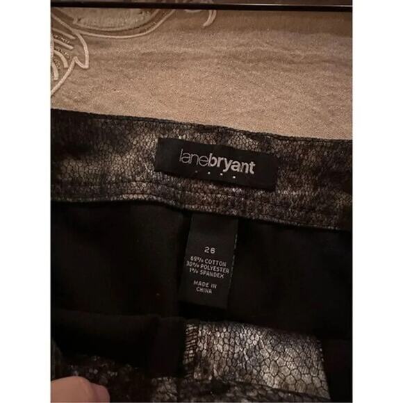 Lane Bryant Metallic Pencil Skirt Gray Silver Size 26 - Picture 3 of 3